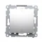 Interruptor bipolar (módulo) 10A, 250V, conectores rápidos, plateado (metálico)