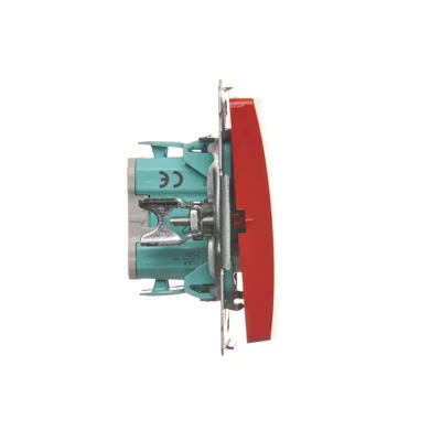 Interruptor bipolar (módulo) 230V, rojo