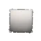 Interruptor bipolar (módulo) 230V, satinado metálico