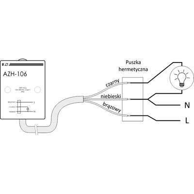 Interruptor crepuscular 16A AC/DC 2-1000lx