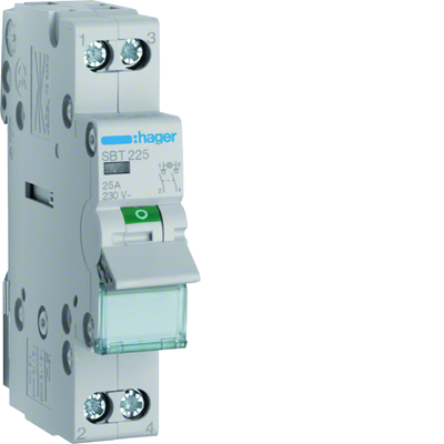Interruptor de aislamiento con luz indicadora 2P 25A
