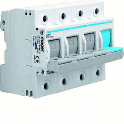 Interruptor de aislamiento Fusible D02 1P 63A