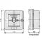 Interruptor de alarma WGZ-5s, 4 vías de corriente 12A NO-NO NO-NO INTERRUPTOR PRINCIPAL, montaje en superficie, automático, con bloqueo
