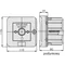 Interruptor de alarma WGZp-4s, 4 vías de corriente, 12 A, NC-NO, interruptor principal, empotrado, automático, con cerradura.