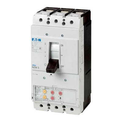 Interruptor de alimentación, 3 polos, 400A, 15kA, instalación, protección de cables, protección selectiva y de generador, instalación fija, 1000 V NZMH3-VE400-S1