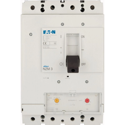 Interruptor de alimentación, 4 polos, 500 A, 150 kA, instalación y protección de cables, instalación permanente NZMH3-4-A500