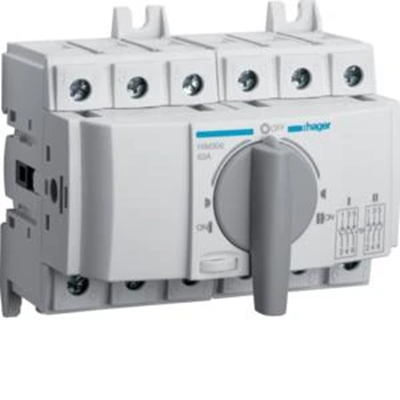 Interruptor de alimentación modular I-O-II, 3x63A