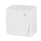 Interruptor de apertura de superficie, timbre - blanco, IP44 HERMES