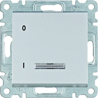 Interruptor de control LUMINA 1 polo, plateado, 16A/250VAC