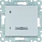 Interruptor de control LUMINA 1 polo, plateado, 16A/250VAC