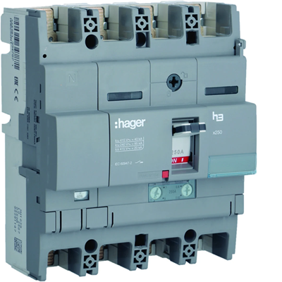 Interruptor de encendido x250 4P N50% 40kA 250A TM