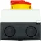 Interruptor de encendido/apagado T3-4-8344/I2/SVB, 8 polos, 32 A, 90°, en carcasa IP65, pomo rojo-amarillo con candado.