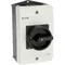 Interruptor de encendido/apagado T3-4-8344/I2/SVB-SW, 8 polos, 32 A, 90°, en carcasa IP65, pomo negro con candado.