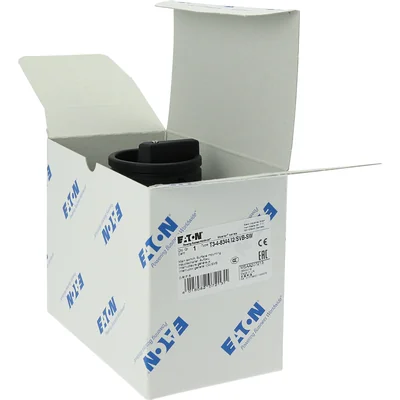 Interruptor de encendido/apagado T3-4-8344/I2/SVB-SW, 8 polos, 32 A, 90°, en carcasa IP65, pomo negro con candado.
