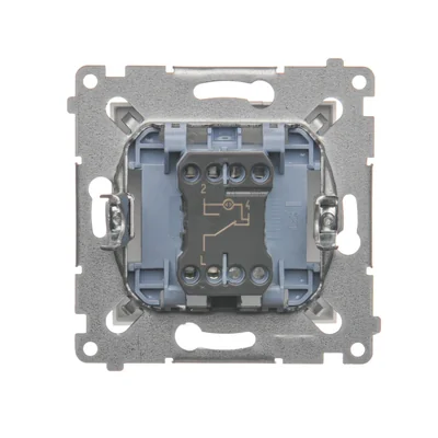 Interruptor de escalera con retroiluminación LED (módulo) 16A 230V terminales de tornillo blanco