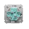Interruptor de escalera doble (módulo) 10A 250V, terminales de tornillo, blanco