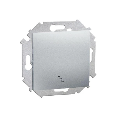 Interruptor de escalera (módulo) 10A 250V terminales de tornillo aluminio (metálico)