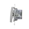 Interruptor de escalera (módulo) 16A 250V terminales de tornillo plateado (metálico)