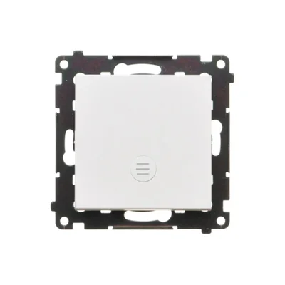 Interruptor de escalera Simon 55 WMDL-0105Lx-111 con retroiluminación LED, retroiluminación como en interruptor individual (módulo) 10 AX, 250 V~, conectores rápidos; blanco mate