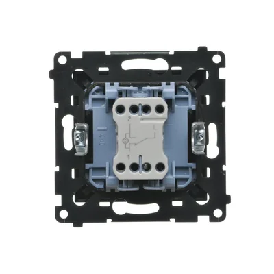 Interruptor de escalera Simon 55 WMDL-0105Lx-149 con retroiluminación LED, retroiluminación como en interruptor individual (módulo) 10 AX, 250 V~, conectores rápidos; negro mate