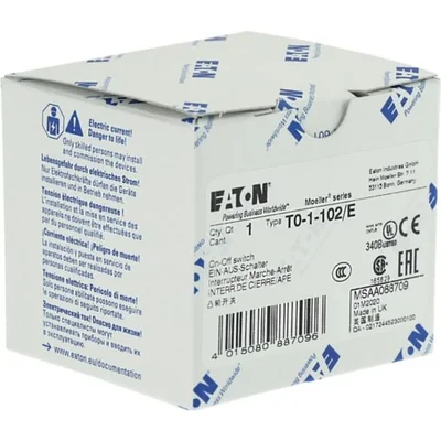 Interruptor de leva, 20 A, 6,5 kW, T0-1-102/E