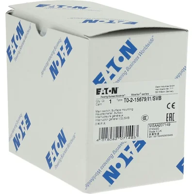 Interruptor de leva, 20 A, 6,5 kW, T0-2-15679/I1/SVB