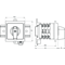 Interruptor de leva 20A, seccionador tripolar 1-0-2, para instalación modular