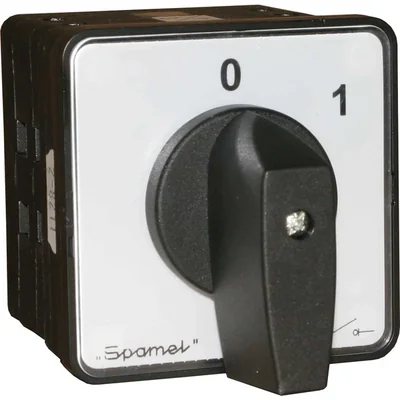 Interruptor de leva 63A,-2.421, montaje en panel, frontal con cerradura, amarillo/rojo