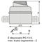 Interruptor de leva, arco E12-13 0-1 3P 12A IP65