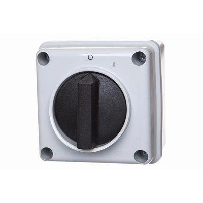 Interruptor de leva arco E12-13 0-1 3P 12A IP65 con candado