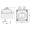 Interruptor de leva, arco E16-13/5 IP-65