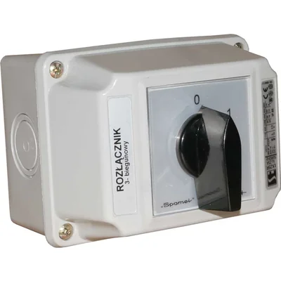 Interruptor de leva de 25 A, seccionador 1-0-2 (4 polos), en carcasa OB2