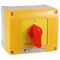 Interruptor de leva de 25 A, seccionador tetrapolar 0-1, en carcasa OB13
