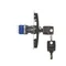 Interruptor de llave de persiana de 3 posiciones 5A 230V grafito metalizado mate