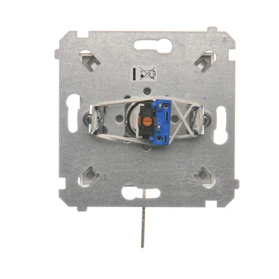 Interruptor de llave unipolar (módulo) 2 posiciones 0-I contacto normalmente abierto 5 A 230 V dorado (metálico)