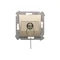 Interruptor de llave unipolar (módulo) 2 posiciones 0-I contacto normalmente abierto 5 A 230 V dorado (metálico)