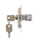 Interruptor de llave unipolar (módulo) 2 posiciones 0-I contacto normalmente abierto 5 A 230 V dorado (metálico)