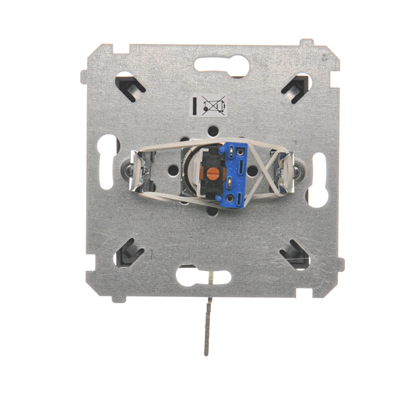 Interruptor de llave unipolar (módulo) 2 posiciones 0-I contacto normalmente abierto 5 A 230V antracita (metálico)