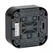 Interruptor de luminaria negro ToDo IP20 10A 230V CA