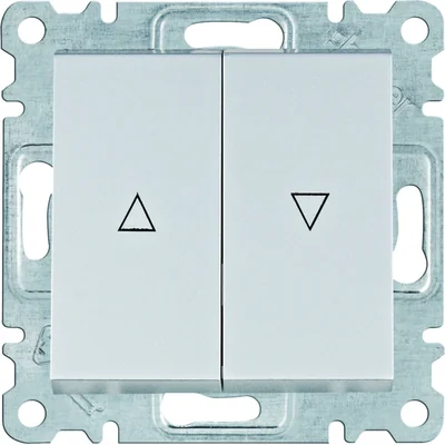 Interruptor de persiana biestable LUMINA Plata