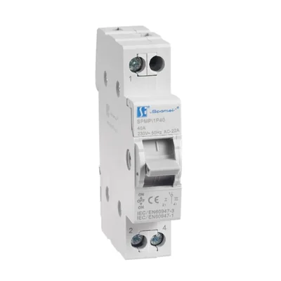 INTERRUPTOR DE RED MODULAR PARA GENERADOR 1P 40A