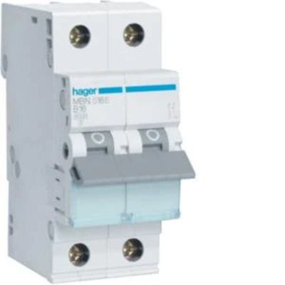 Interruptor de sobrecorriente 6kA B 1+N 16A