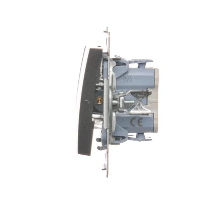 Interruptor de vela (módulo) 10A 250V conectores rápidos antracita (metálico)