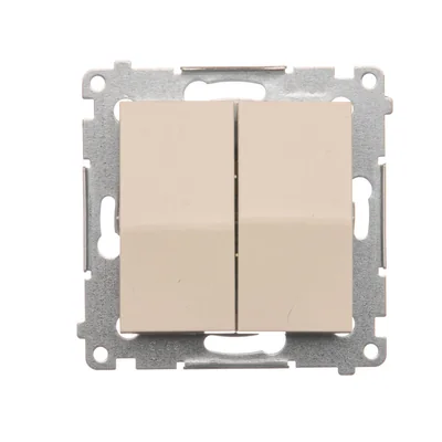 Interruptor de vela (módulo) 10A 250V, conectores rápidos, crema