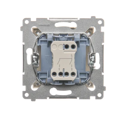 Interruptor de vela (módulo) 10A 250V, conectores rápidos, crema