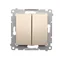 Interruptor de vela (módulo) 10A 250V conectores rápidos dorado (metálico)
