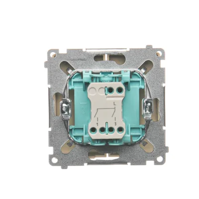 Interruptor de vela (módulo) 10A 250V, terminales de tornillo beige