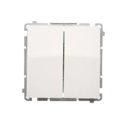 Interruptor de vela (módulo) 10A 250V, terminales de tornillo, blanco