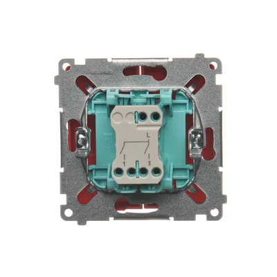 Interruptor de vela (módulo) 10A 250V terminales de tornillo rojo