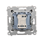 Interruptor de vela (módulo) 230V, bronce mate metálico